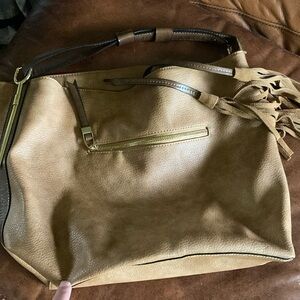 Large leather tote